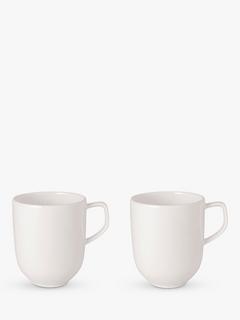 Villeroy & Boch Afina Porcelain Mug, Set of 2, 300ml, White