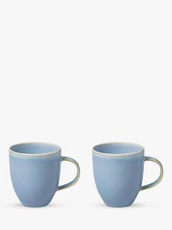 like. by Villeroy & Boch Crafted Porcelain Mug, Set of 2, 350ml, Blueberry