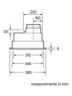 Neff N30 D5655X1GB 53cm Canopy Cooker Hood, Silver - view 2, Silver Metallic
