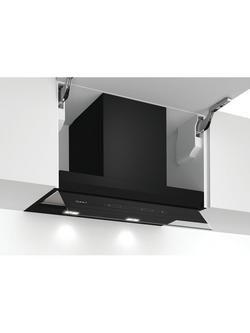 Neff N70 D65XAM250B 60cm Integrated Cooker Hood, Black, Black
