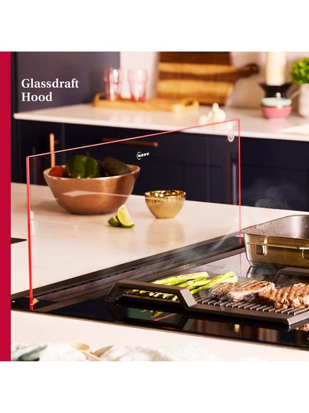 Neff N90 I88WMM1S7B 80cm Downdraft Cooker Hood, Clear Glass - view 2, Clear Glass