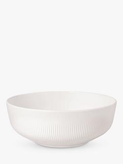 Villeroy & Boch Afina Porcelain Salad Bowl, 24cm, White, White White