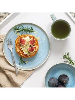 like. by Villeroy & Boch Crafted Porcelain Dinnerware Set, 4 Piece - view 2, Blueberry