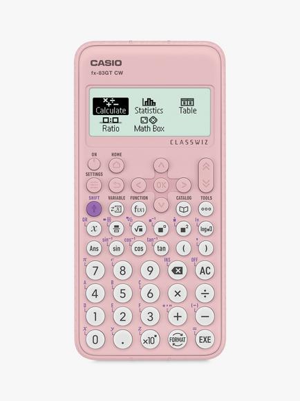 Casio FX-83GTCW Scientific Calculator, Pink