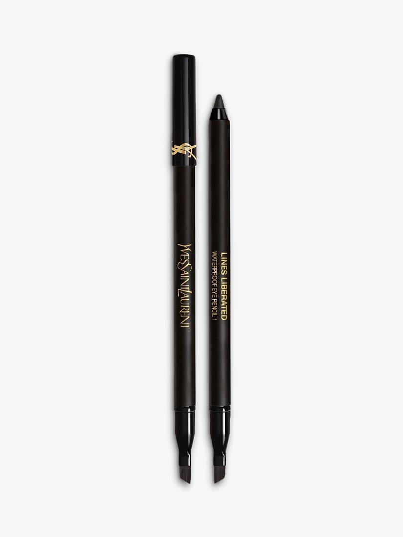 Product image 1 of 7, which shows Yves Saint Laurent Lines Liberated Waterproof Eye Pencil, 01 Unbridled Black