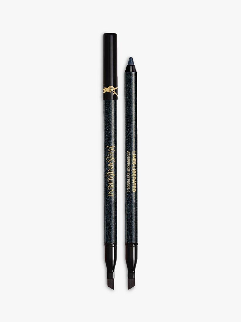 Product image 1 of 7, which shows Yves Saint Laurent Lines Liberated Waterproof Eye Pencil, 05 Prismatic Black