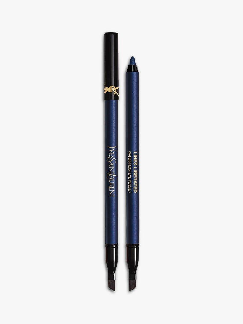 Product image 1 of 7, which shows Yves Saint Laurent Lines Liberated Waterproof Eye Pencil, 07 Unconditional Marine