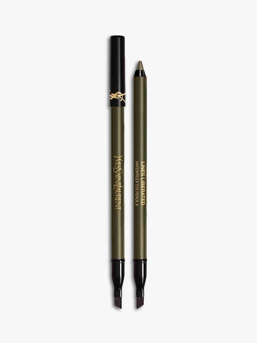 Product image 1 of 7, which shows Yves Saint Laurent Lines Liberated Waterproof Eye Pencil, 08 Provocative Green