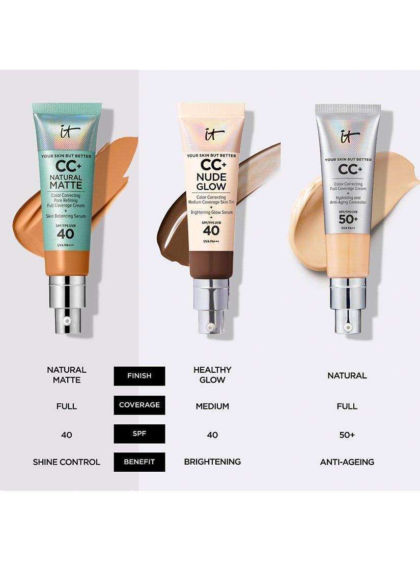 Product image 8 of 8, which shows IT Cosmetics Your Skin But Better CC+ Natural Matte Foundation SPF 40, Light Medium