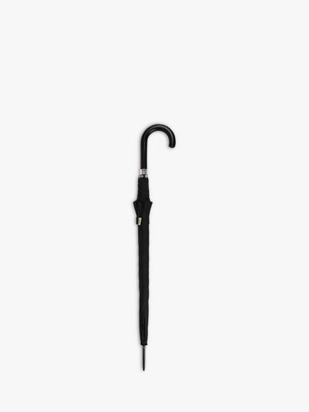 totes ECO-BRELLA Auto Walker Leatherette Crook Handle Umbrella, Black - view 2, Black
