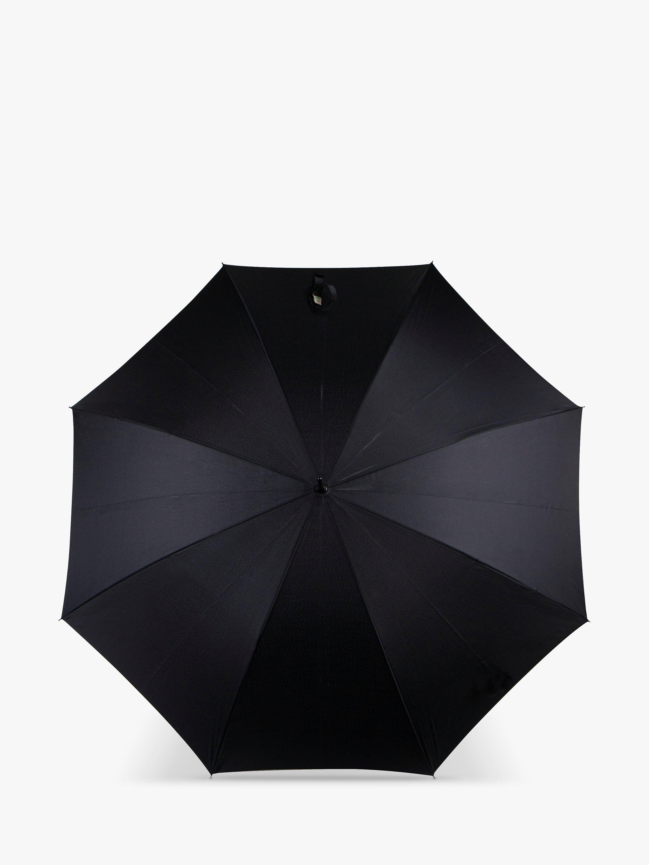 Product image 3 of 4, which shows totes ECO-BRELLA Auto Walker Leatherette Crook Handle Umbrella, Black