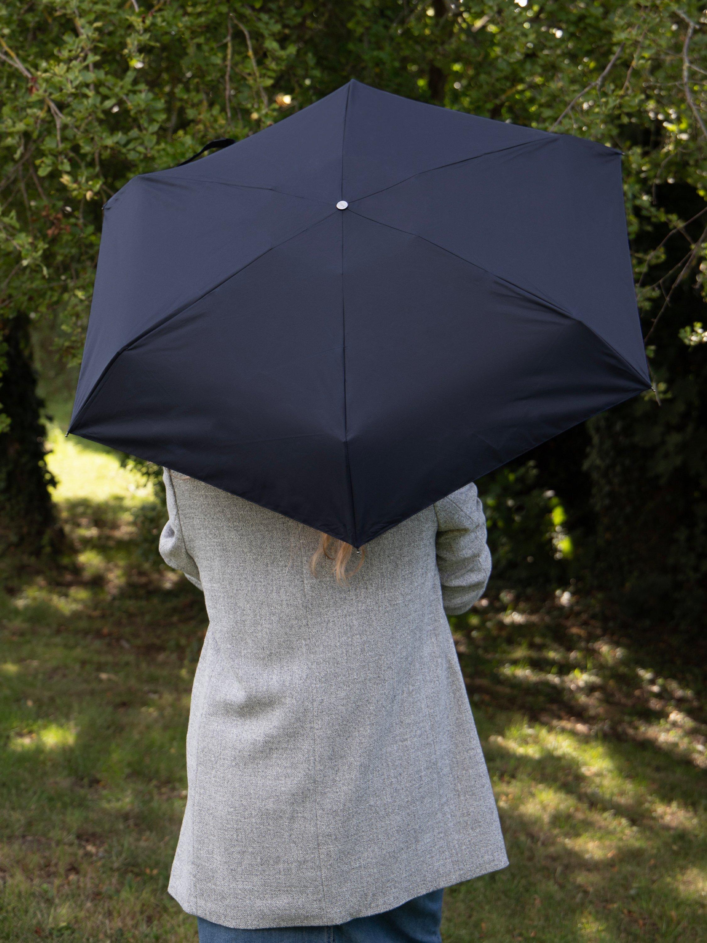 Product image 4 of 5, which shows totes ECO-BRELLA X-tra Strong Mini Umbrella, Navy