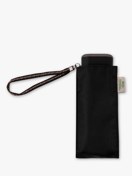 totes ECO-BRELLA Compact Mini Flat Umbrella, Black - view 2, Black