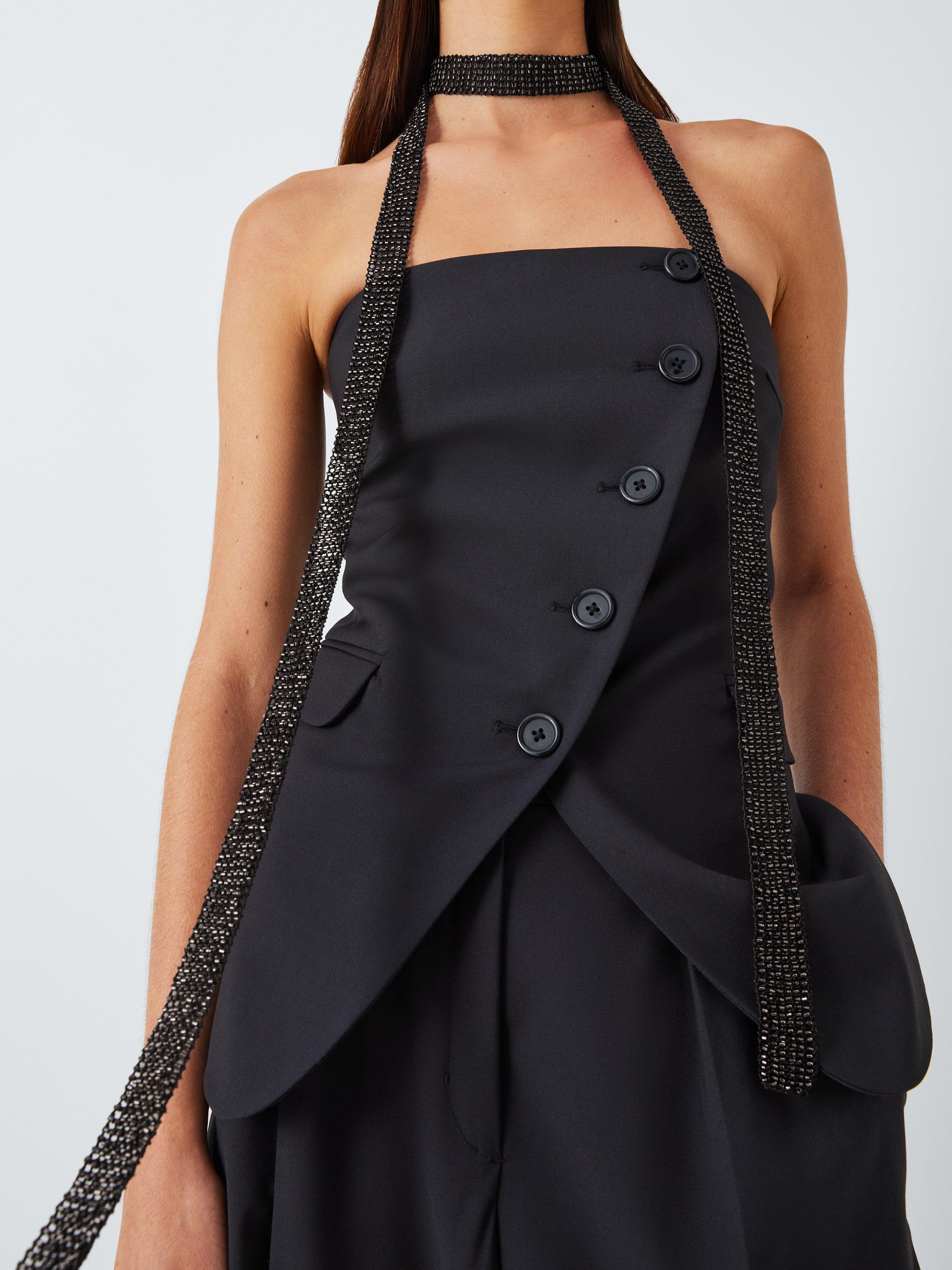 John Lewis Beaded Scarf, Black
