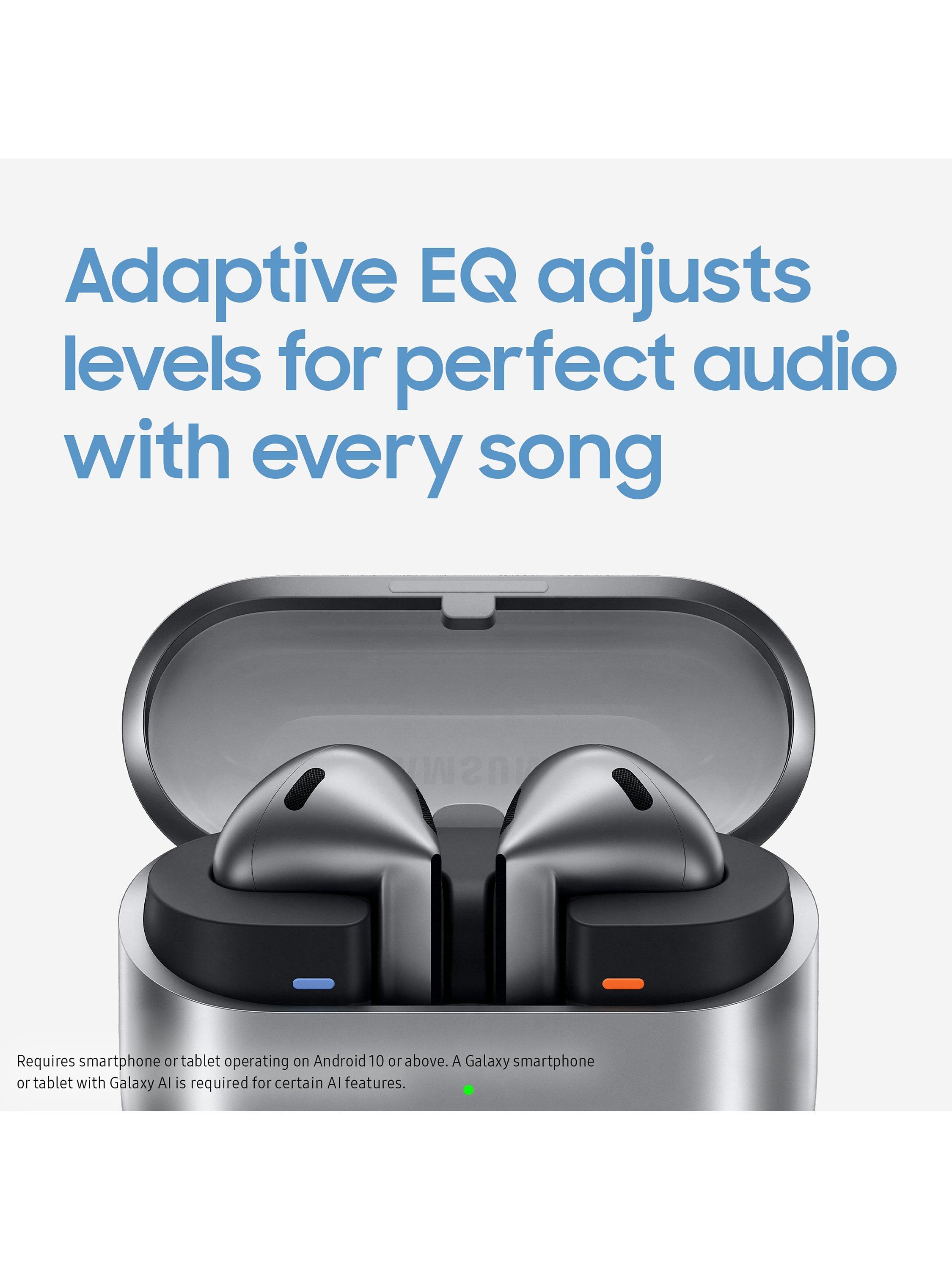 Samsung Galaxy Buds3 True Wireless Earbuds with Galaxy AI Active Noise Cancellation Silver