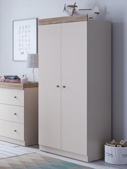 Little Acorns Burlington 2 Door Double Wardrobe - view 2, Cashmere/Truffle