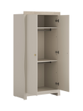 Little Acorns Celeste Double Wardrobe, Cashmere/Grey Ash