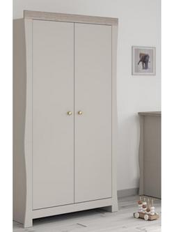 Little Acorns Celeste Double Wardrobe, Cashmere/Grey Ash - view 2, Cashmere/Grey Ash