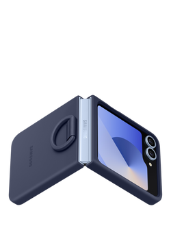 Samsung Silicone Case with Ring for Galaxy Z Flip6, Navy - view 2, Navy