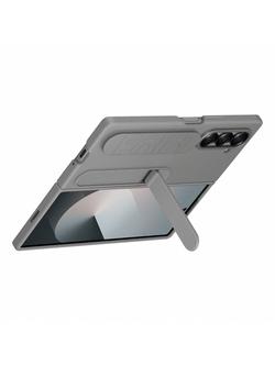 Samsung Silicone Grip Case with Stand for Galaxy Z Fold6, Grey - view 2, Grey