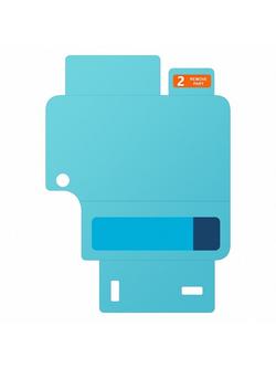 Samsung Galaxy Z Flip6 Anti-reflecting Film, Pack of 2 - view 2, Transparent