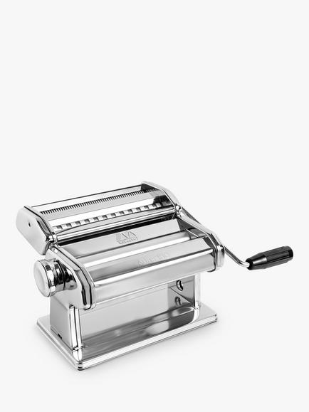 Marcato Atlas Roller 180 Pasta Machine, Silver Chrome, Silver Chrome