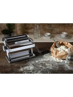 Marcato Atlas Roller 180 Pasta Machine, Silver Chrome - view 2, Silver Chrome