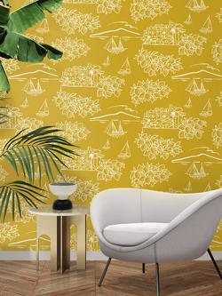 Mini Moderns Limoneto Wallpaper - view 2, Mustard MMTLG04MU