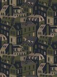 Mini Moderns Emma's Apartment Wallpaper, Olive/Gold MMTLG06OL