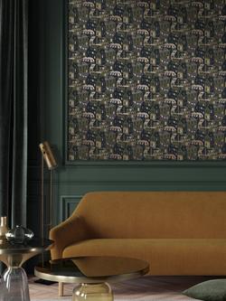 Mini Moderns Emma's Apartment Wallpaper - view 2, Olive/Gold MMTLG06OL