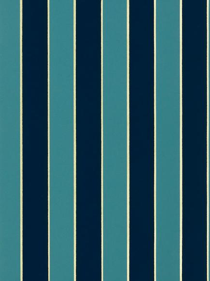 Osborne & Little Regency Stripe Wallpaper, Peacock