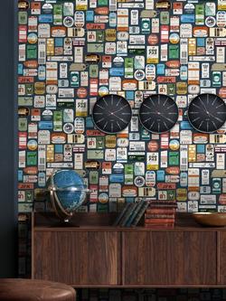 Mini Moderns Jet Set Wallpaper - view 2, Midnight MMTLG09MI