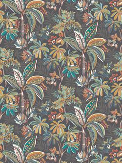 Osborne & Little Tivoli Wallpaper, Charcoal W7853-01