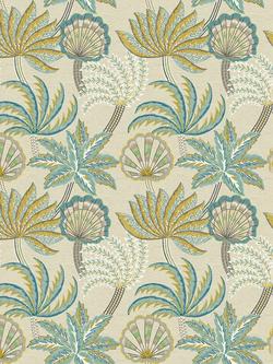 Osborne & Little Ravenala Wallpaper, Petrol/Gold W7857-01