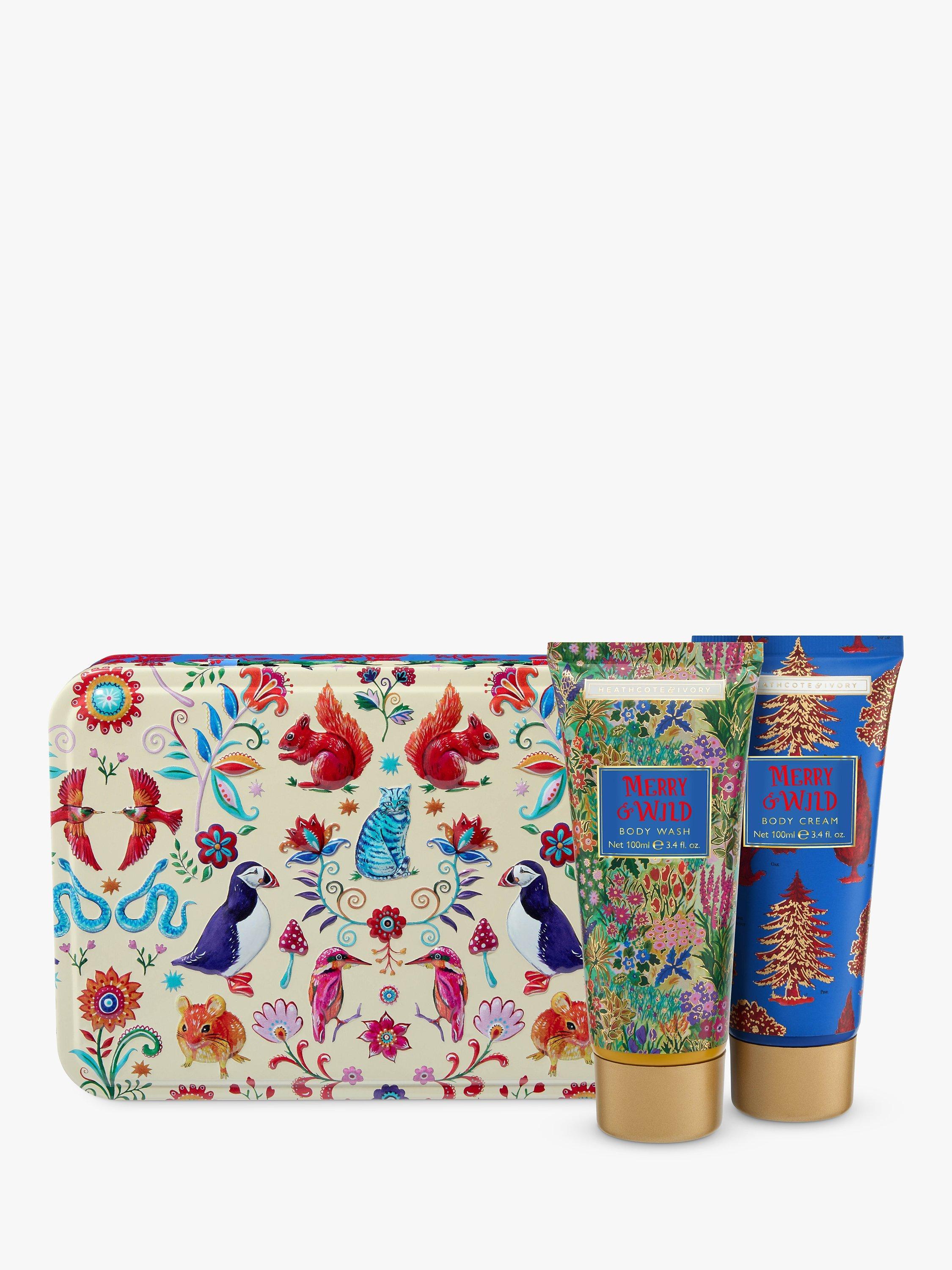 Heathcote & Ivory Merry & Wild Body Wash & Cream Gift Set