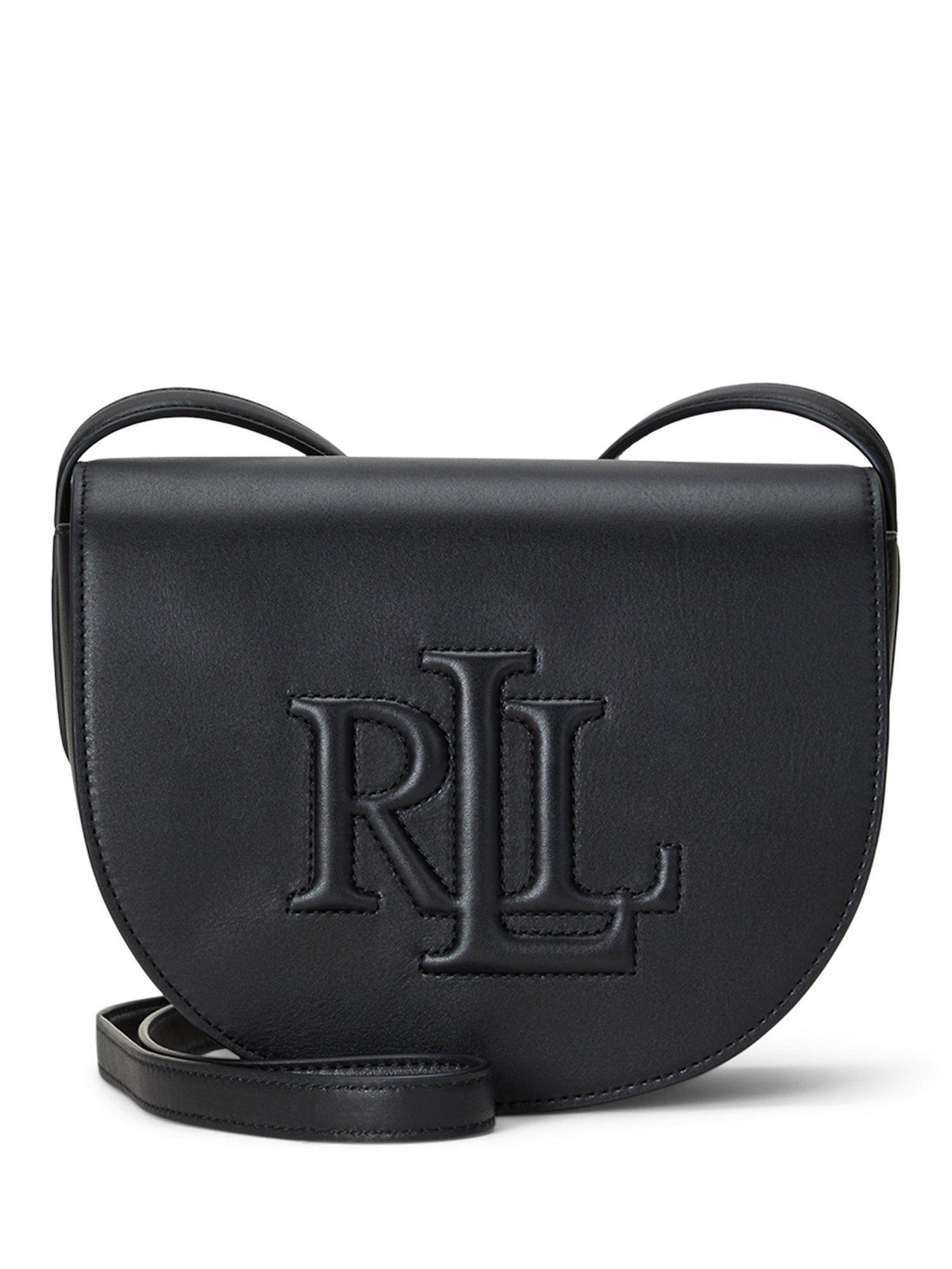 Lauren Ralph Lauren Witley Leather Medium Crossbody Bag Black