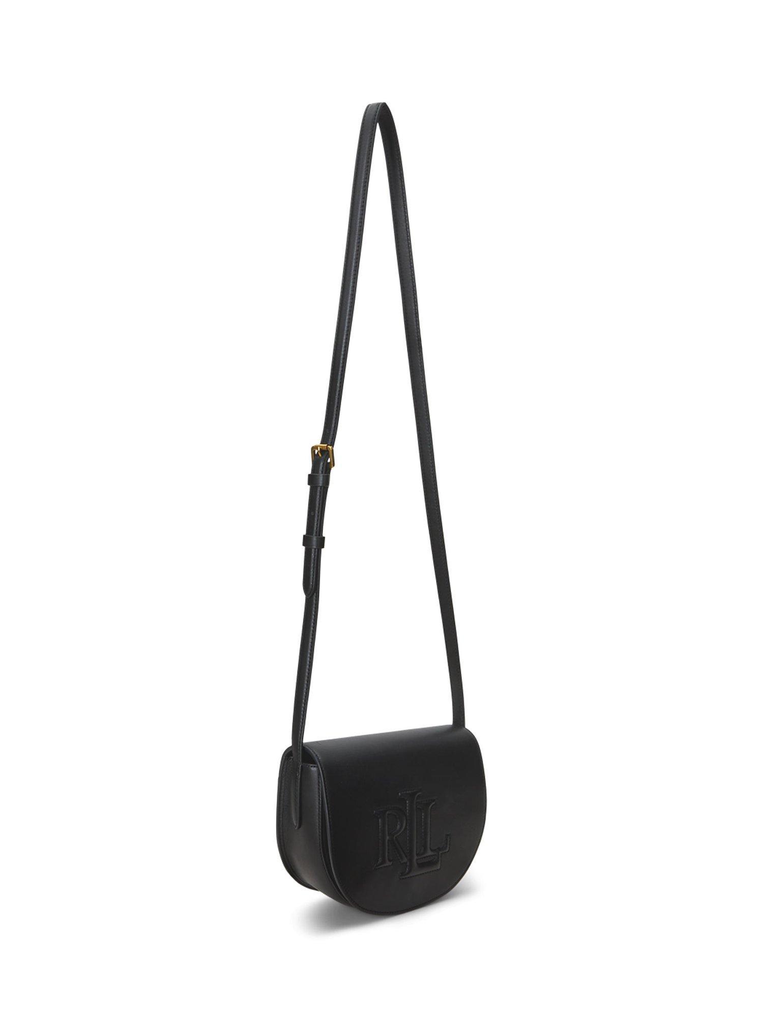 Product image 3 of 6, which shows Lauren Ralph Lauren Witley Leather Crossbody Bag, Black