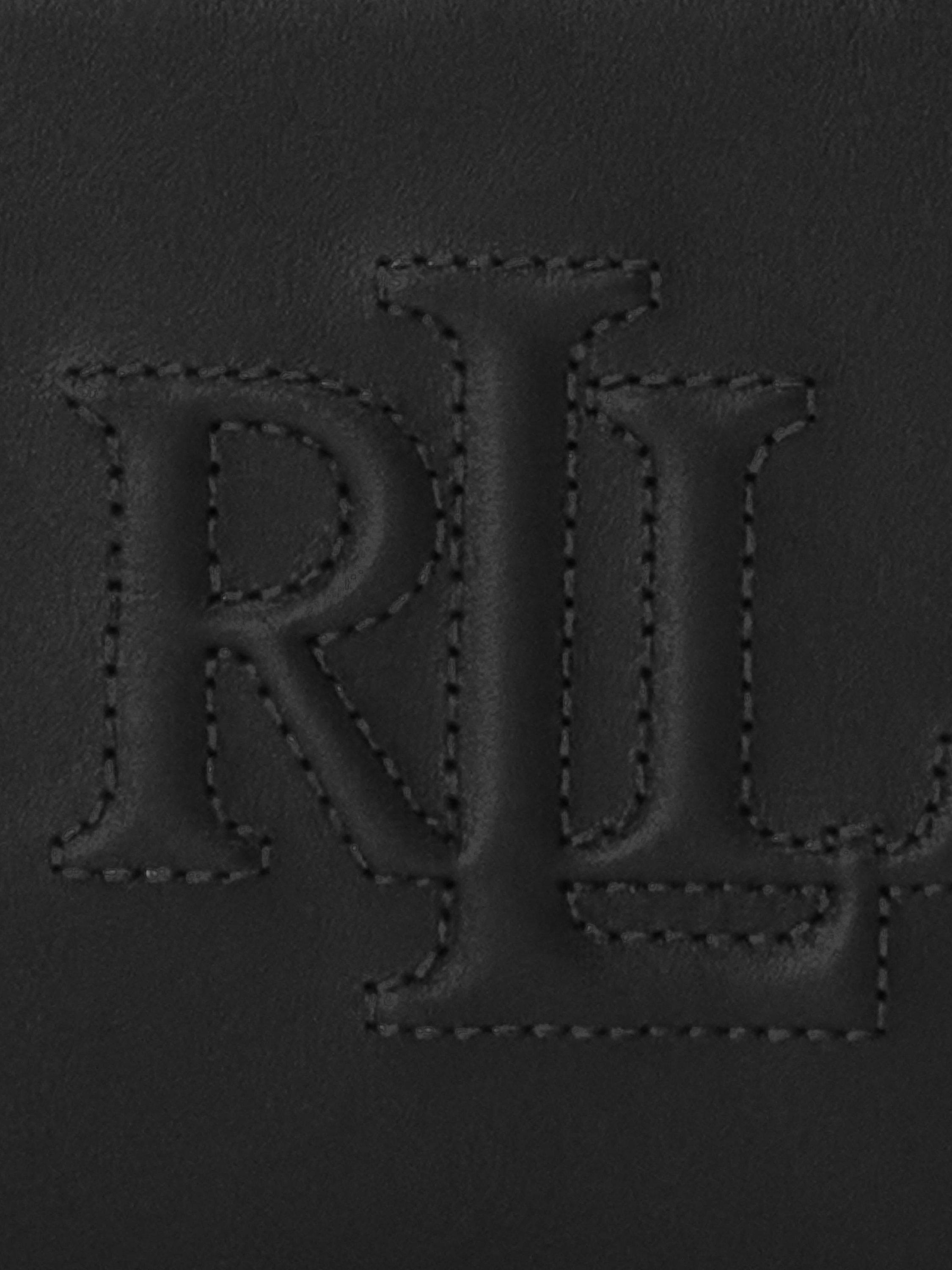 Product image 6 of 6, which shows Lauren Ralph Lauren Witley Leather Crossbody Wallet, Black