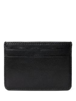 Lauren Ralph Lauren Leather Slim Card Holder - view 2, Black