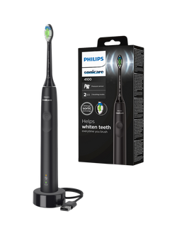 Philips Sonicare Series 4100 HX3681/54 Electric Toothbrush, Black, Black
