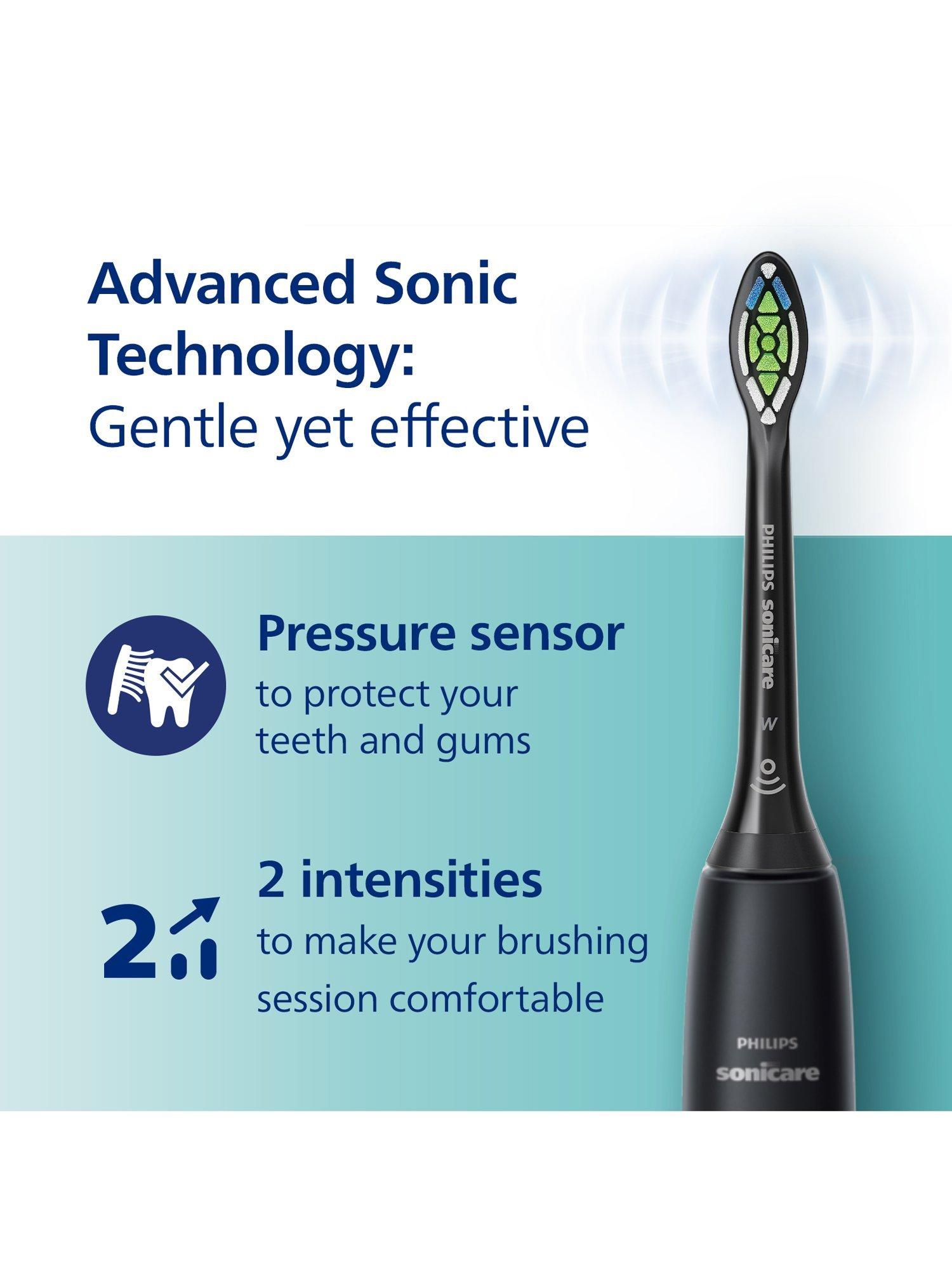 Product image 3 of 5, which shows Philips Sonicare Series 4100 HX3681/54 Electric Toothbrush, Black
