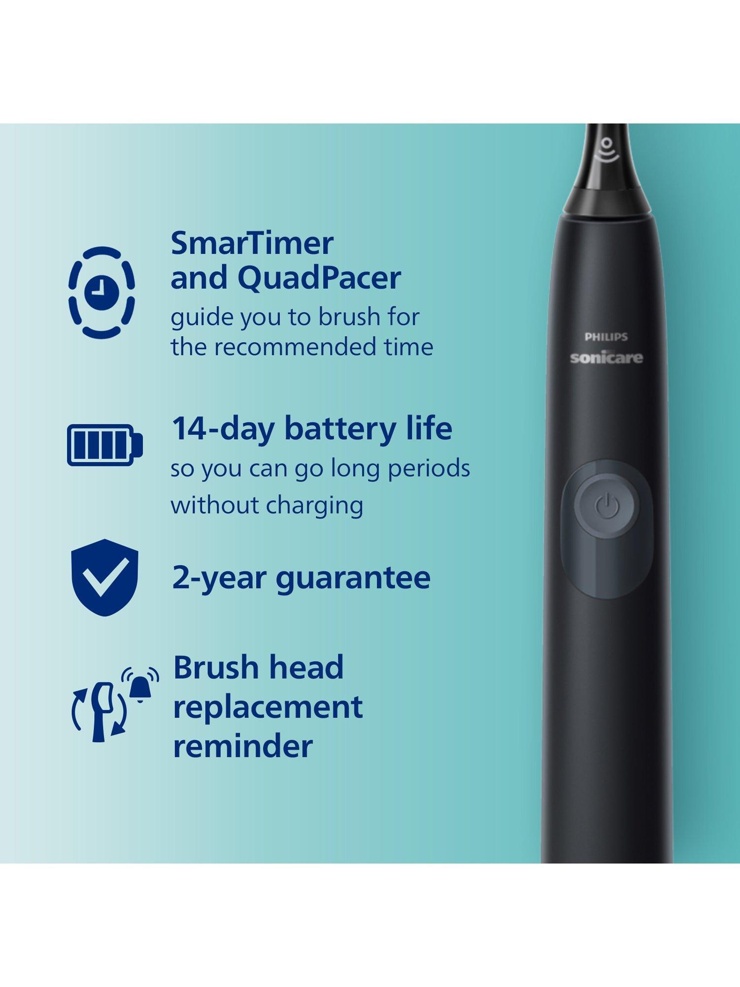 Product image 4 of 5, which shows Philips Sonicare Series 4100 HX3681/54 Electric Toothbrush, Black