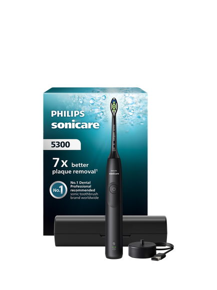 Philips Sonicare 5300 HX7101/02 Electric Toothbrush, Black, Black