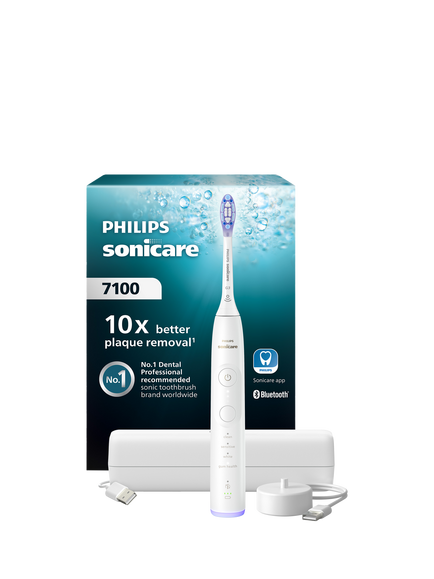 Philips Sonicare 7100 HX7420/01 Electric Toothbrush, White, White