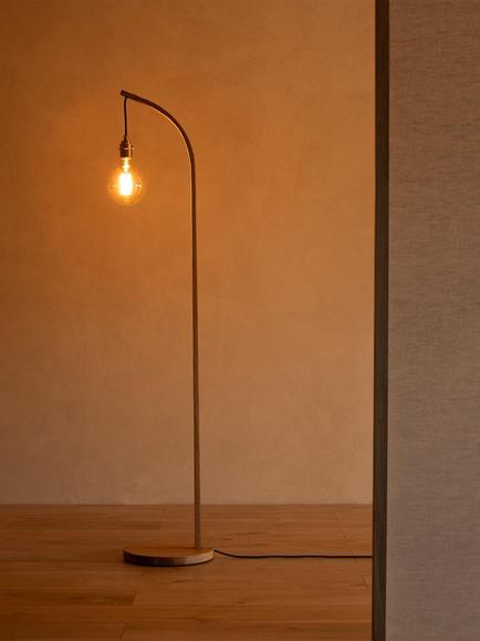 Tom Raffield Mooring Floor Light, Oak - view 2, Natural Natural