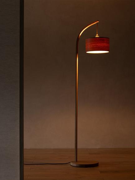 Tom Raffield Stem Floor Lamp, Light Oak - view 2, Natural Natural