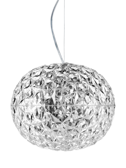 Kartell Planet LED Crystal Ceiling Light, Clear, Clear Clear