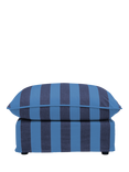 John Lewis x Sophie Conran Cocobella Footstool, Coastal Stripe, Coastal Blue Stripe