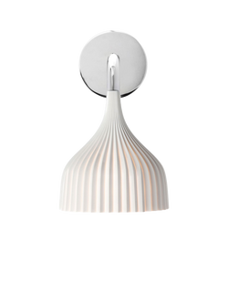 Kartell Pleated Shade Wall Light, White, White White