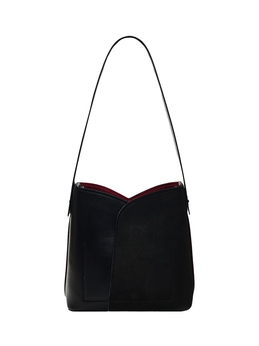Radley The Cordelia Leather Medium Open-Top Shoulder Bag, Black